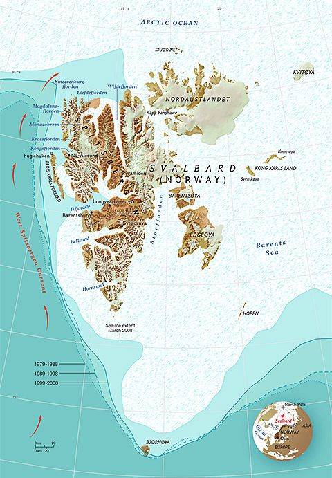 Svalbard bóveda del fin del mundo