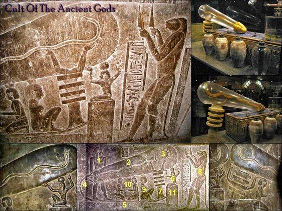 Inventos perdidos de civilizaciones antiguas - Lámparas de Dendera, Egipto. 2
