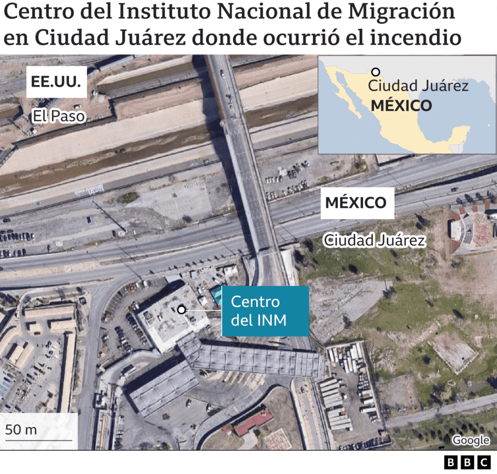 Que paso en el centro de migrantes en Ciudad Juarez 14