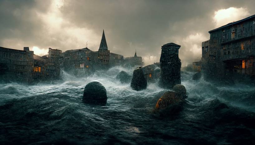 SENJU old city half under water lord of the rings style huge wa 0b29eb8a 739a 46ad 8bf3 48f32bc59904