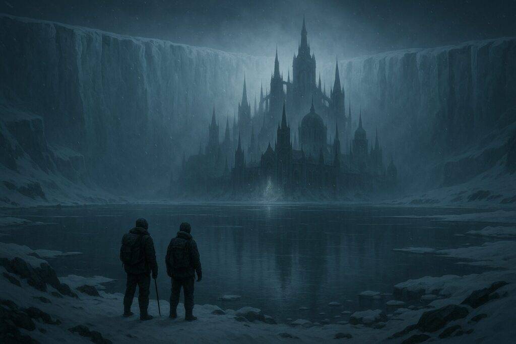 20250709 1312 Enigmatic Antarctic Cityscape simple compose 01jzr9j89nexh8g8jvyj42e5r6